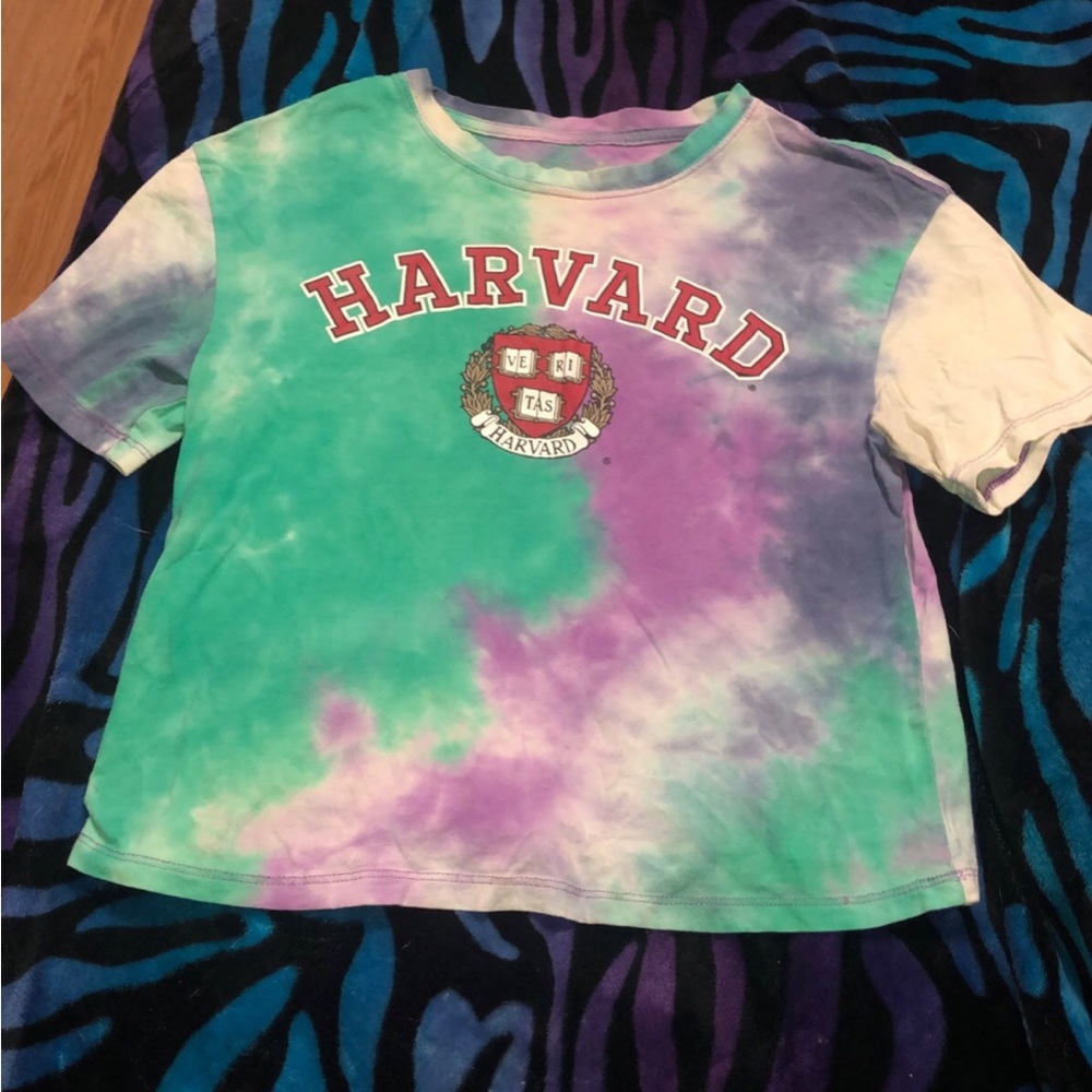 Gold rush tie dye crop top